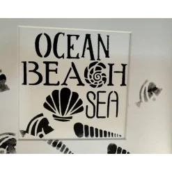 Geschenk für Freundin: Bilderrahmen mit Ostsee-Spruch & Strandgut – Maritime Deko im skandinavischen Stil