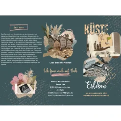 Geschenk für Freundin: Bilderrahmen mit Ostsee-Spruch & Strandgut – Maritime Deko im skandinavischen Stil