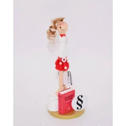 Geschenk für Juristin oder Jurist – Handgefertigte Geldgeschenk-Figur aus Holz für Geburtstag und Staatsexamen