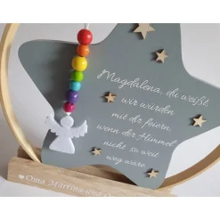 Geschenk für Schulkind | Erinnerung an Verstorbene | Schutzengel Schulbeginn | Einschulungsgeschenk | Gruß vom Himmel