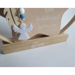 Geschenk für Sternenkind, Ring mit Stern mit Spruch und Namen, Erinnerung an Sternenkind, Geschenk für Sterneneltern