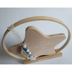 Geschenk für Sternenkind, Ring mit Stern mit Spruch und Namen, Erinnerung an Sternenkind, Geschenk für Sterneneltern