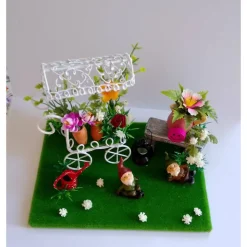 Geschenk Garten Deko – Einzigartige Szene für Blumenliebhaber vom SaBienchenshop