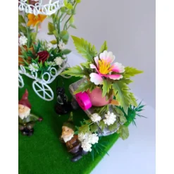 Geschenk Garten Deko – Einzigartige Szene für Blumenliebhaber vom SaBienchenshop