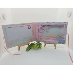 Geschenk Geburt Baby Mädchen Gutscheinverpackung Shadow Box handgemacht