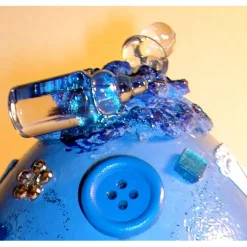 Geschenk HALLO BABY BLAU Geschenk zur Taufe Babyparty Geburt Deko-Ei Deko fürs Babyzimmer für Jungen