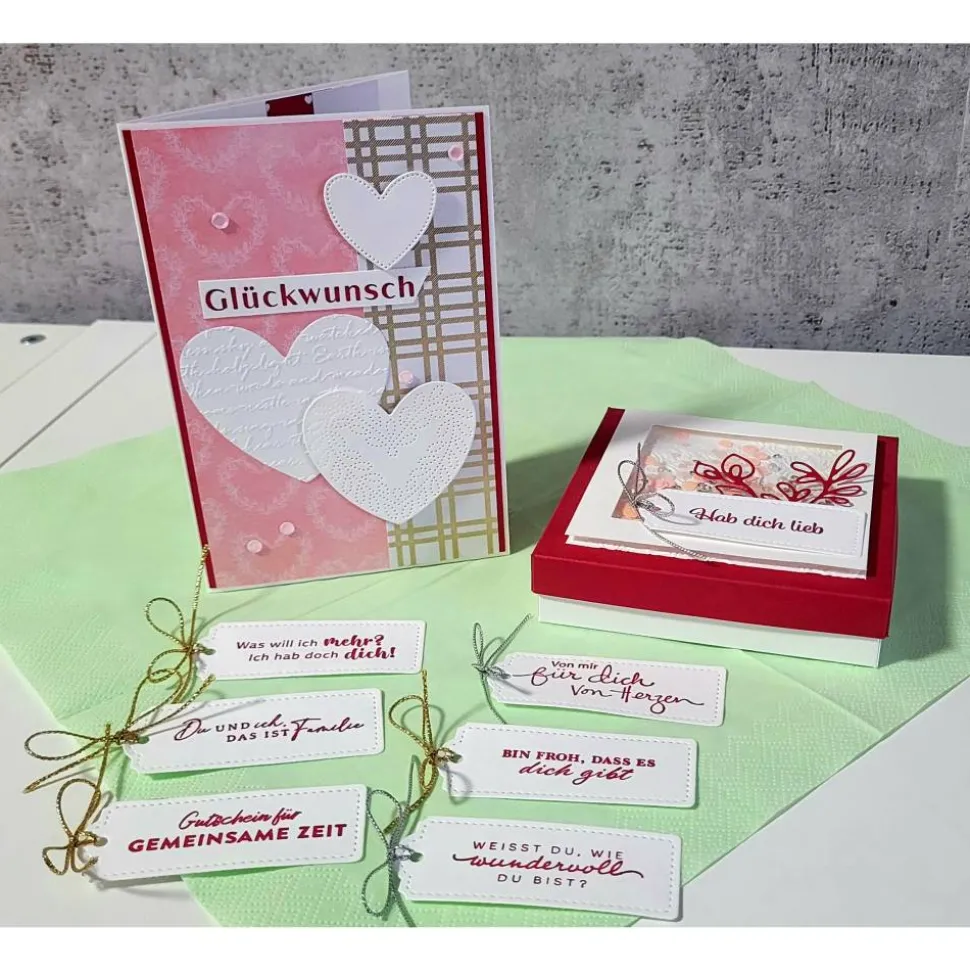 Geschenk Hochzeitstage, Jubiläum, kleine Aufmerksamkeit, Stampin up