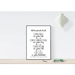 Geschenk Kommunion Konfirmation Firmung Mutmacher Wünsche - Sprücheposter Teeniezimmer Jugendzimmer Studentenbude- Träum