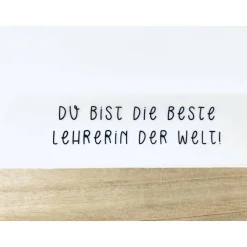 Geschenk Lehrerin/ beste Lehrerin der Welt / Flaschenpost / Abschied