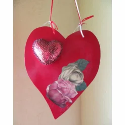 Geschenk mit Herz für die Mama, Oma, Freundin, Holzdeko