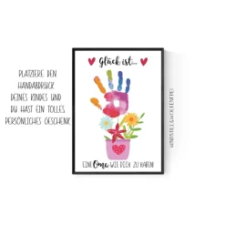 Geschenk Oma Weihnachtsgeschenk Oma Opa persönliches Geschenk Poster personalisiert