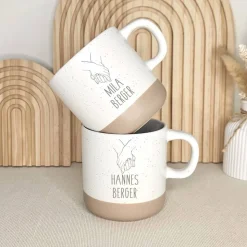 Geschenk personalisiert Hochzeit Tasse Set Geschenkset Hochzeitsgeschenk