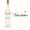 Geschenk "Schwesterherz", LED Flaschenlicht, Geschenk für die Schwester, Geschenkidee für Geschwister