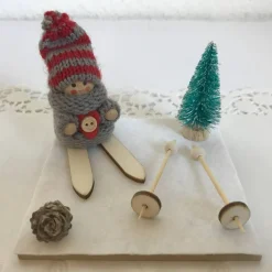 Geschenk Ski verpacken für Skifahren Skifahrer Skiurlaub Skikurs Langlauf Skitourengeher Skier Geldgeschenk Gutschein