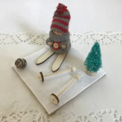 Geschenk Ski verpacken für Skifahren Skifahrer Skiurlaub Skikurs Langlauf Skitourengeher Skier Geldgeschenk Gutschein