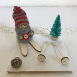 Geschenk Ski verpacken für Skifahren Skifahrer Skiurlaub Skikurs Langlauf Skitourengeher Skier Geldgeschenk Gutschein