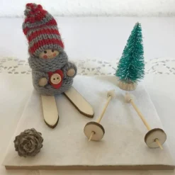 Geschenk Ski verpacken für Skifahren Skifahrer Skiurlaub Skikurs Langlauf Skitourengeher Skier Geldgeschenk Gutschein