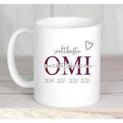 Geschenk Tasse Opi mit Namen, Geschenk Opa, Kaffeetasse personalisiert Opi, Geschenk Vatertag, Vatertagsgeschenk