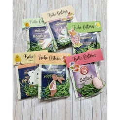 Geschenk to go, Handgemachte Teetüten – kleines Geschenk zu Ostern für Kollegen & Freunde