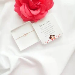 Geschenk Tochter von Mutter, Herz Armband Edelstahl, Geburtstagsgeschenk Tochter