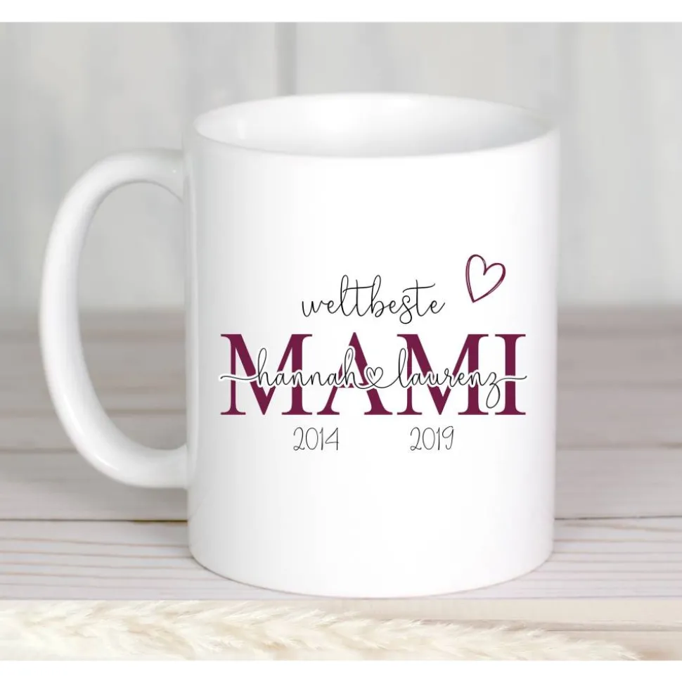 Geschenk Vatertag Tasse weltbester Papa mit Namen personalisiert Keramik