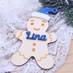 Geschenk Weihnachten Familie | Geschenkanhänger mit Namen | kleine Weihnachtsgeschenke Kinder | Holzanhänger personalisi