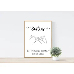 Geschenk Weihnachtsgeschenk Geburtstagsgeschenk Beste Freundin Freundin Poster Bild