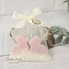 Geschenk zu Ostern mit Schafmilchseifen Osterhasen & Seifennadeln ROSA- Ostergeschenk, Mitbringsel