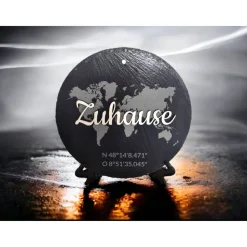 Geschenk zum Einzug / Einzugsgeschenk / Schiefertafel / Einzug Haus / Einzugsgeschenk Personalisiert / Geschenk mit Koor