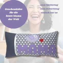 Geschenk zum Muttertag Mama Kissen Geburtstagsgeschenk Beste Freundin Kuschelkissen