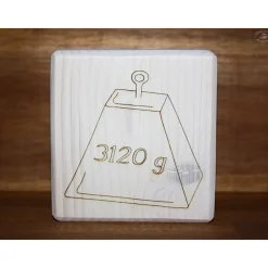 Geschenk zur Geburt, personalisiert, weiß I Holzwürfel/Erinnerungswürfel mit Geburtsdaten, weiß