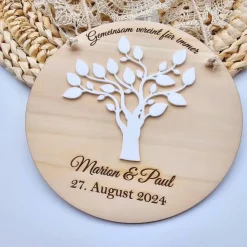 Geschenk zur Hochzeit | personalisiertes Geschenk zur Hochzeit | Ideen für Geldgeschenke | Holzschild Hochzeit