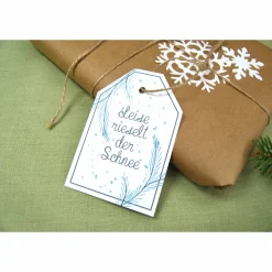 Geschenkanhänger Geschenk Anhänger Weihnachten Tag Geschenk-Tag Aquarell Natur botanisch Pflanzen Weihnachtslieder Liedtext Karte Verpacken