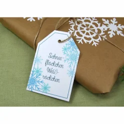 Geschenkanhänger Geschenk Anhänger Weihnachten Tag Geschenk-Tag Aquarell Natur botanisch Pflanzen Weihnachtslieder Liedtext Karte Verpacken