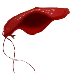 Geschenkanhänger Hochzeit Mrs. & Mr. Herz aus Filz – Roter Anhänger für Geldgeschenk & Ringe