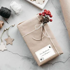 Geschenkaufkleber Set *Süße Weihnachtstiere* / Etiketten für Adventskalender und Weihnachtsgeschenke