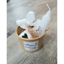 Geschenkbecher  "Willkommen kleiner Mensch"/Kerze / Kerzenhalter / Schutzengel