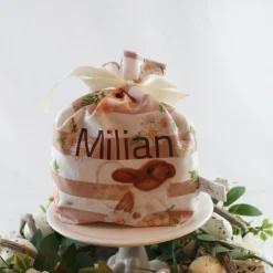 Geschenkbeutel aus Stoff für Ostern für Kinder personalisiert & wiederverwendbar - Sweet Bunny