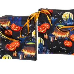 Geschenkbeutel Gespensterparty aus Baumwolle mit Tunnelzug – Geschenkverpackung