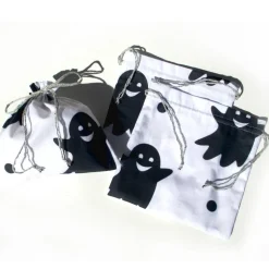 Geschenkbeutel Gespenster aus Baumwolle – Geschenkverpackung mit Tunnelzug