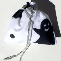 Geschenkbeutel Gespenster aus Baumwolle – Geschenkverpackung mit Tunnelzug