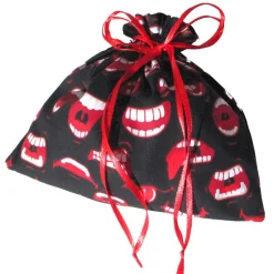 Geschenkbeutel Gruselschnuten aus Baumwolle –  Geschenkverpackung mit Grusel-Muster