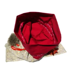 Geschenkbeutel XXL Nikolaussack Rentier Weihnachten Baumwolle doppellagig wiederverwendbar