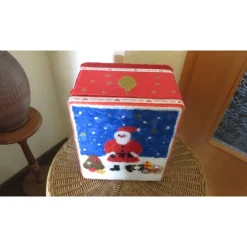 Geschenkbox " Weihnachtsmann ", befilzte Styroporschachtel für Weihnachtsgeschenke