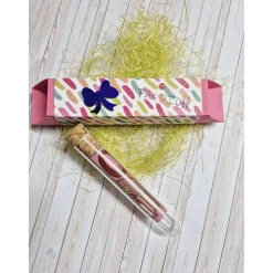 Geschenkbox für Geldgeschenk Reagenzglas – Handgemachte Geschenkidee