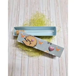 Geschenkbox für Geldgeschenk Reagenzglas - Igel – Handgemachte Geschenkidee