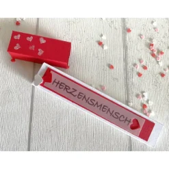 Geschenkbox für Schokoriegel * Herzensmensch * Mitbringsel * Kleinigkeit * personalisiert