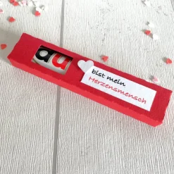 Geschenkbox für Schokoriegel * Herzensmensch * Aufmerksamkeit * Kleinigkeit * personalisiert