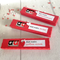 Geschenkbox für Schokoriegel * Herzensmensch * Aufmerksamkeit * Kleinigkeit * personalisiert