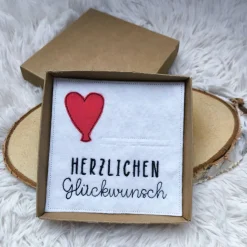 Geschenkbox "Glückwunsch Herzballon"